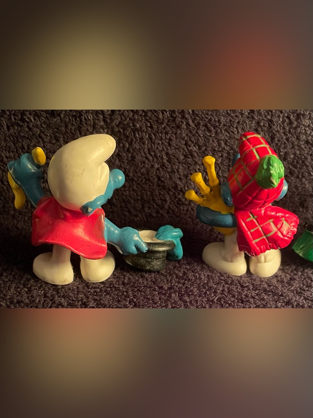 Vintage 1970’s Smurf figurines Lot of 6 - Picture 6 of 15